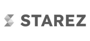 Starez logo černobílé